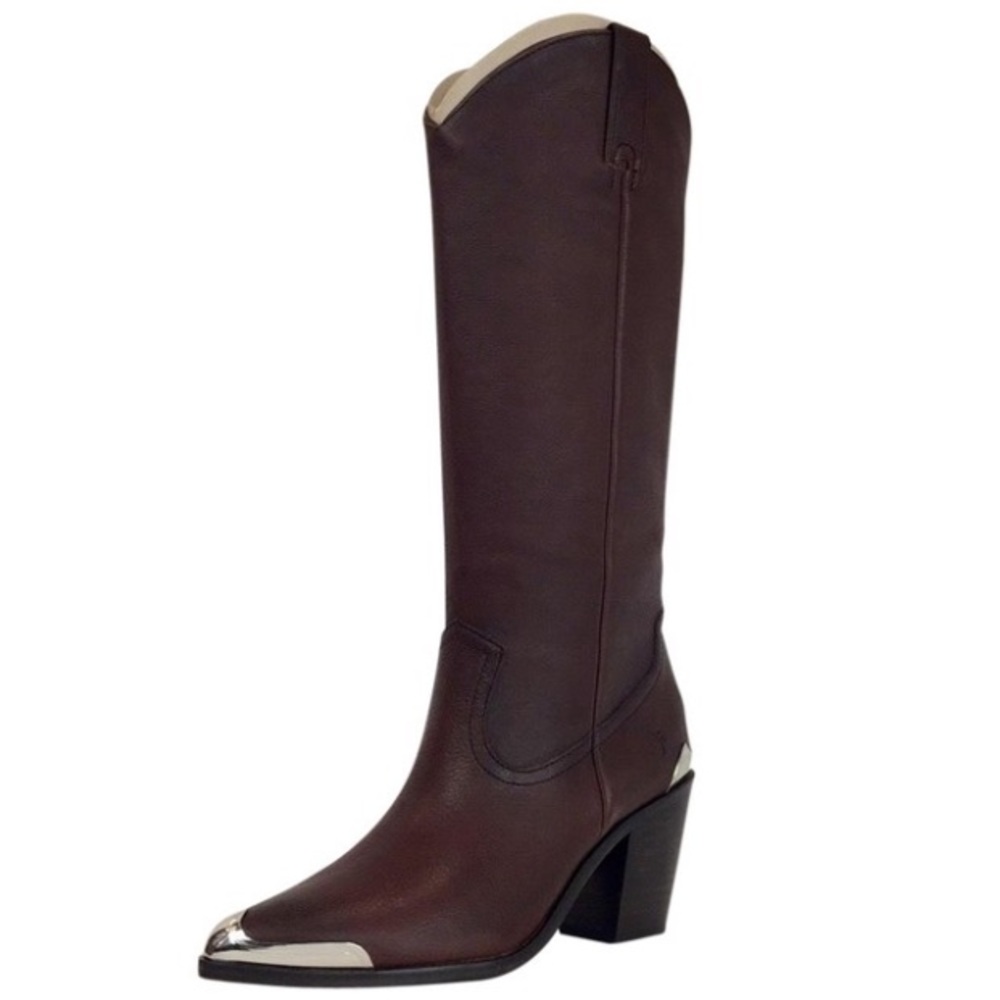 FRYE Faye Metal Plate Western Boot